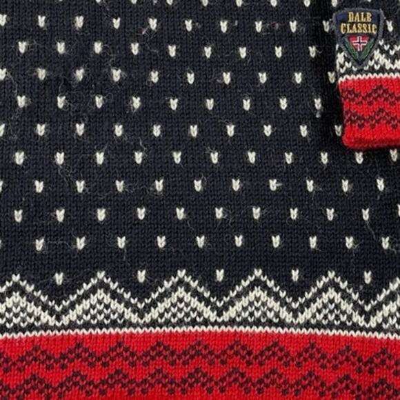 Dale of Norway 100% Wool Heavy Knit Fair Isle Nordic Sweater Mens Size XL - Picture 9 of 15